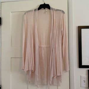 Lightweight Knit and Silk Pink skinnytees Cardigan